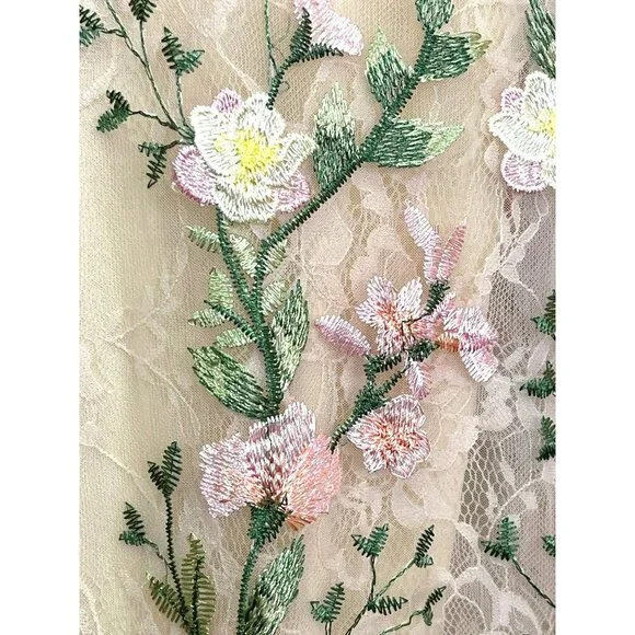 Mac Duggal $598 Embroidered Floral One Shoulder Formal Gown Dress Sz 2 NWT - Picture 8 of 9